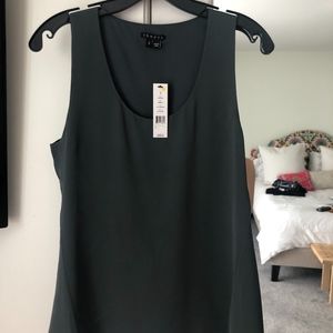 Theory Sleeveless Silk Top